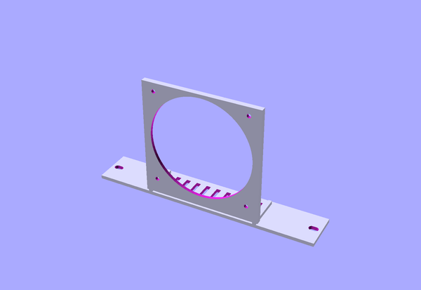 10" 1U Rack Mount Fan Bracket for 120mm PC Fans — Homelab Cooling STL + 3MF